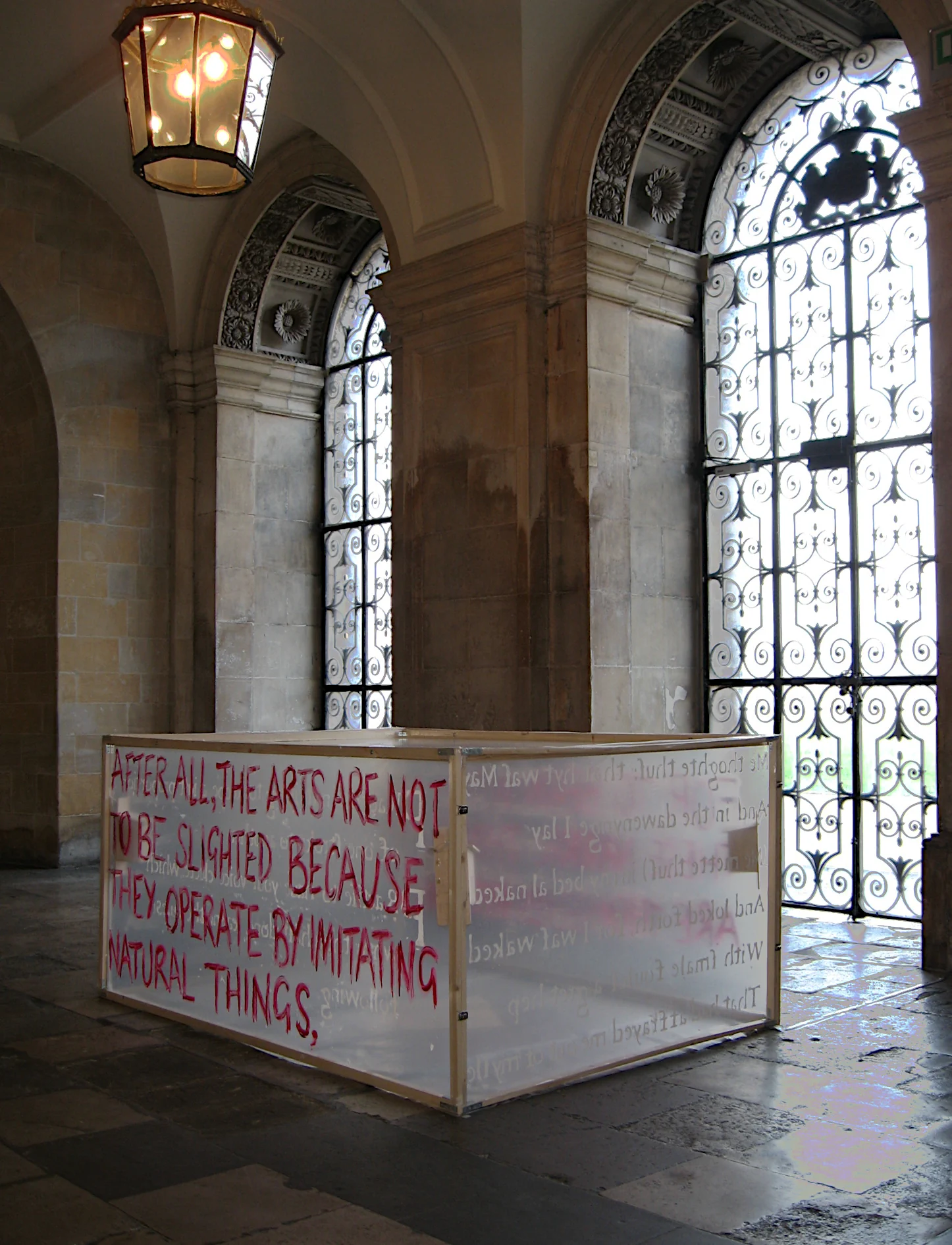 Wide view of Bird Chamber within the vaulted interior of King Charles Court, Old Royal Naval College, Greenwich, 2009