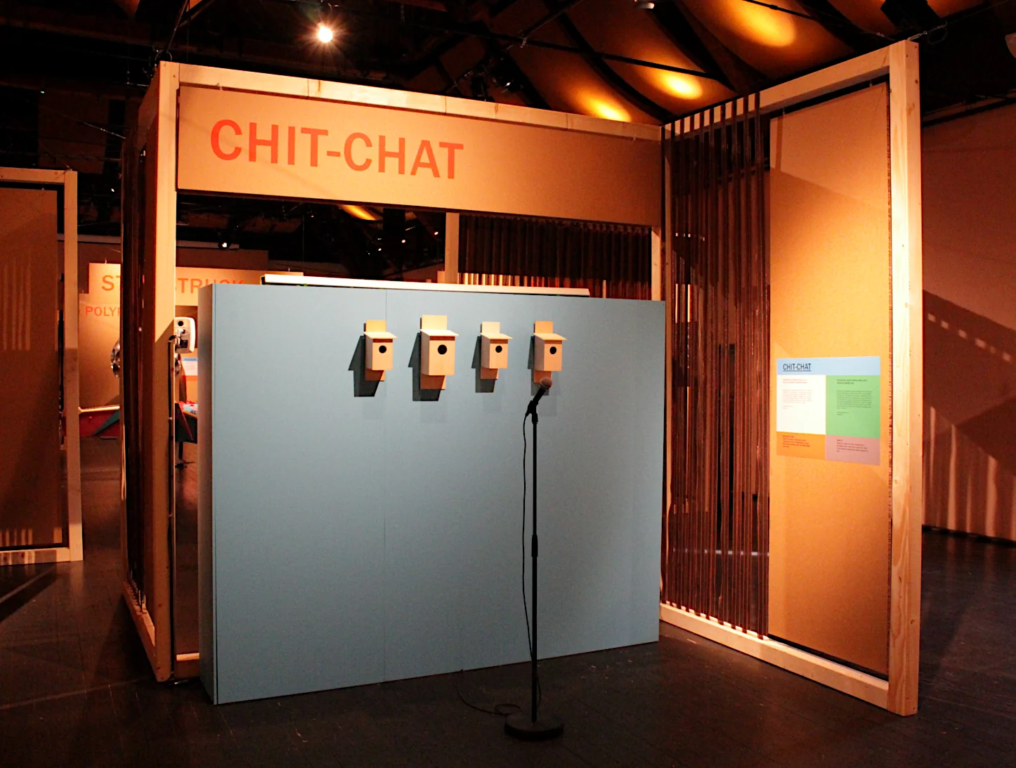 Chit-chat by Nicholas Brown installed at Scenkonstmuseet, Stockholm