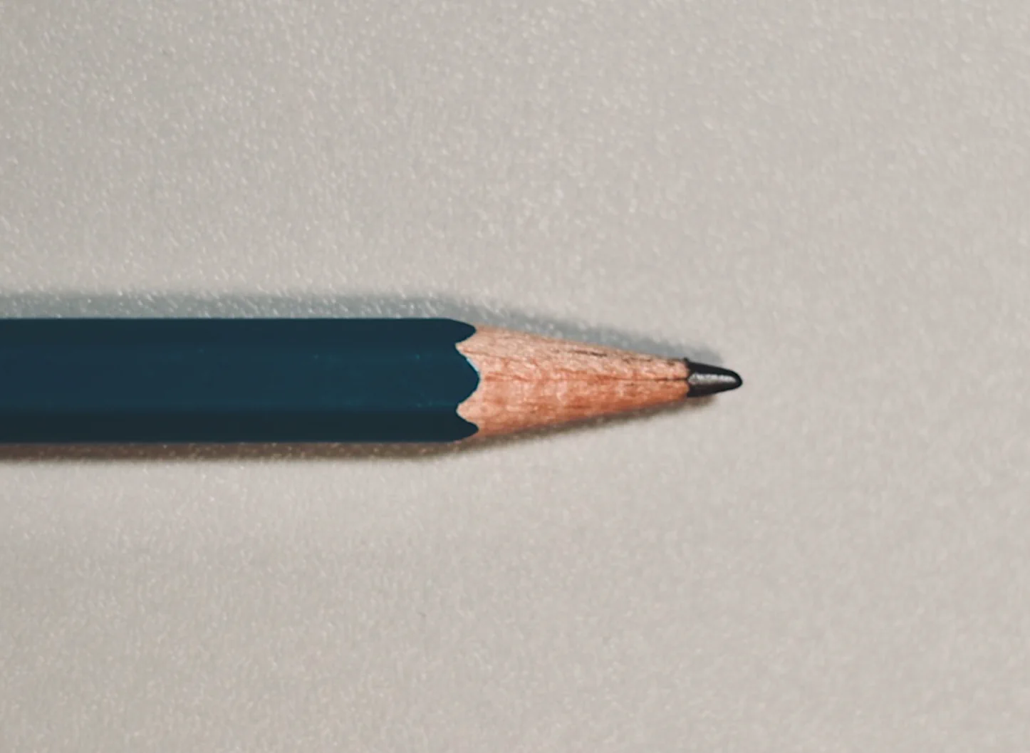 close up image of a pencil with the point to the right of the screen