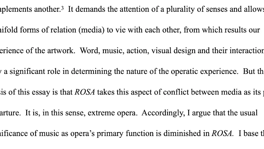 Dissertation title page: The Death of the Composer — Interaction between media in the Greenaway/Andriessen opera, ROSA