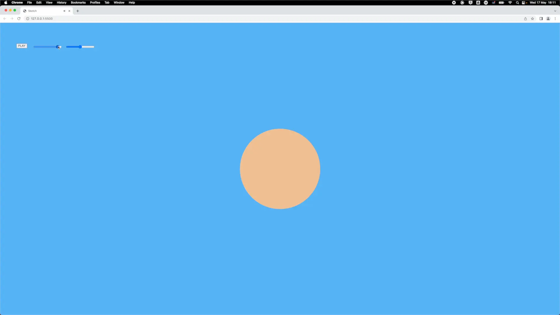Pan slider added to the canvas alongside the volume slider