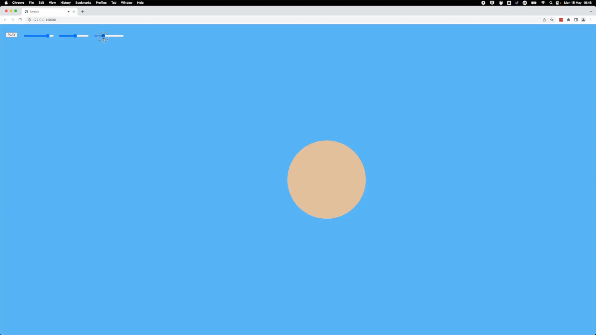 Playback rate slider added to the canvas